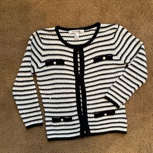 Black and white cardigan